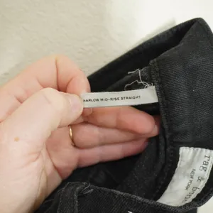 Rag & Bone Size 26 Maya High Rise Straight Leg Black Denim Jeans Fall Casual thumbnail 10