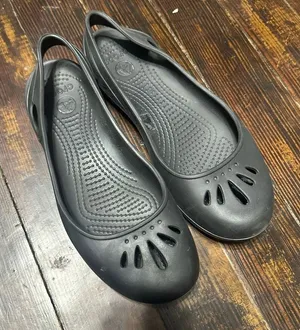 Crocs black slip on rubber ortho washable Mary Jane shoes thumbnail 1