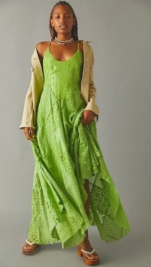 NWOT Free People One Aurella maxi dress size XS New with tag retail $350 thumbnail 1