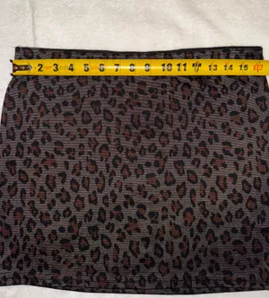 Forever 21 Skirt Mini brown leopard prints size Large thumbnail 2