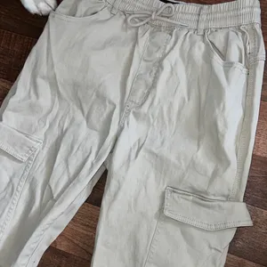 Refuge Light Gray Cargo Joggers thumbnail 3