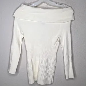 White House Black Market White Sweater nwt‎ thumbnail 4