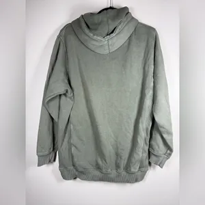 Aerie Sweatshirt Small Green Hoodie Distressed Oversized Slouchy Cozy Boho thumbnail 3