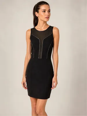 ASTR Sleeveless Cut-Out Mesh Black Bodycon Cocktail Dress, sz. XS thumbnail 12