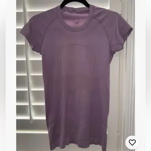 Lululemon Swiftly Tech Short Sleeve Crew Lilac Quartz Size 6 thumbnail 3