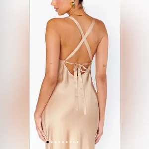 NWOT SHOW ME YOUR MUMU - Anderson Maxi Dress size medium color: champagne thumbnail 3