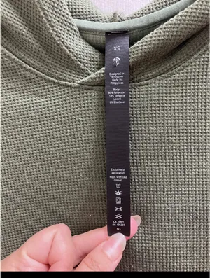 Lululemon green hoodie waffle thumbnail 3