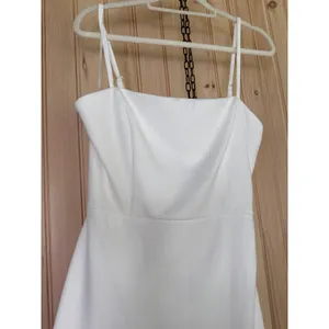 NWOT Lulus Iveta White Cutout Ruffled Sleeveless Midi Dress Dance Party Sz L thumbnail 5
