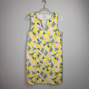 Cynthia Rowley Pink Lemon Print Dress Stretch‎ Sleeveless Sheath Womens Sz 6 thumbnail 8