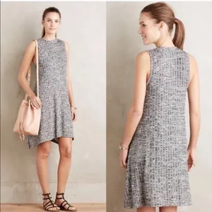 Maeve Pull On Gray Pixelated Texture Sleeveless Swing Dress, Women's Size Large thumbnail 2