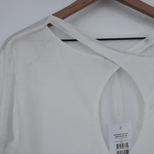 Gymshark Super Soft Cut Out Long Sleeve Top White Athletic Fitness Activewear‎ thumbnail 8