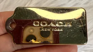 2” COACH Metal Fob Bag Charm Hang tag Hangtag thumbnail 1