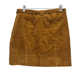 Urban Outfitters Mini Skirt Honey Brown Corduroy Belted Boho Retro Festival M thumbnail 3