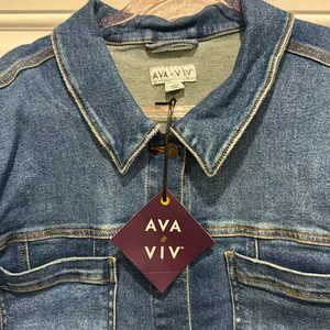 AVA and VIV Classic Dark Denim Jacket thumbnail 4