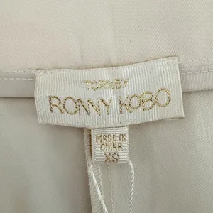 Ronny Kobo Tornby Cream Ivory Wide Leg‎ Pleated High Waisted Trousers XS NWT thumbnail 5