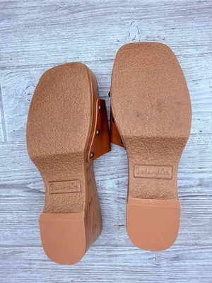 NWOT Splendid open-toe leather platform clog Bree brown sandals shoes size 7.5 thumbnail 7