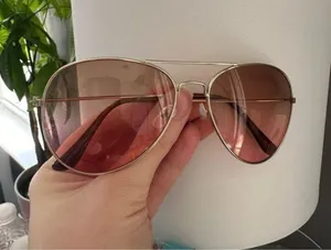 Aviator transparent Sunglasses / glasses ( gradient ) Brown thumbnail 2