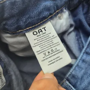 OAT New York‎ Women Medium Wash High Rise Wide Leg Cloud Denim Jeans Size 0/25 thumbnail 4