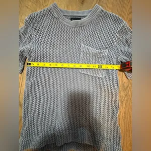 Abercrombie & Fitch Light Gray Knit Sweater thumbnail 2