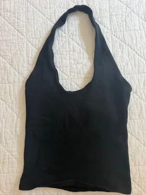 ZARA Black Halter Top thumbnail 1