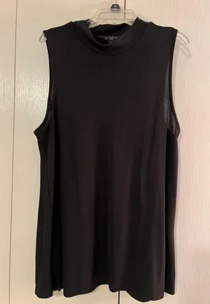 Banana Republic Mock Sleeveless Black thumbnail 3