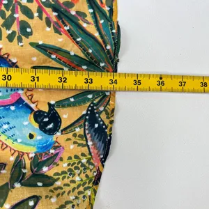 NWOT Farm Rio Cotton Floral Midi Wrap Skirt Pink and Yellow Size M thumbnail 8