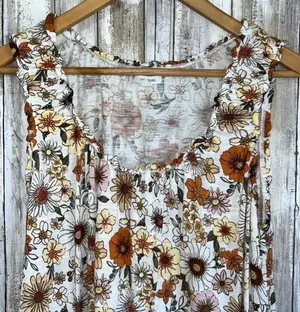 Maurices Floral Ruffle Trim Tank •Large thumbnail 5