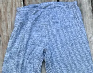 Brandy Melville Blue Grey Waffle Knit Thermal Leggings thumbnail 2