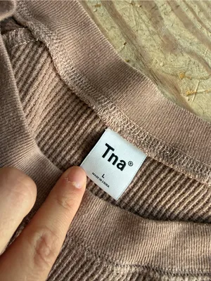 Tna Waffle Knit Long Sleeve Top Size L thumbnail 4