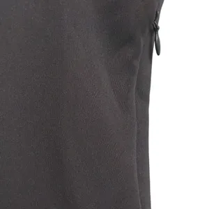 Halara V Neck Sleeveless Side Zipper Pleated Mini Golf Dress Black Small thumbnail 7