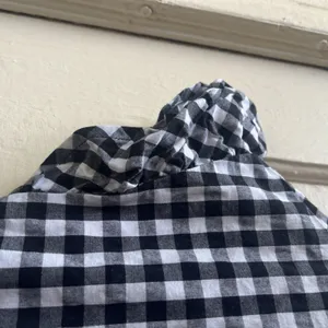 Tabitha Webb Dress 8 Checkered Black White Plaid Preppy Boho Country Ruffle Mini thumbnail 4