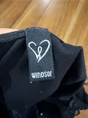Windsor Black Bodycon Mini Dress Lace Open Back Gold Zip Cocktail Party thumbnail 9
