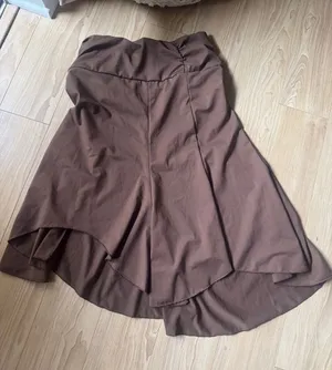 Brown Asymmetrical Skirt Size XS thumbnail 1