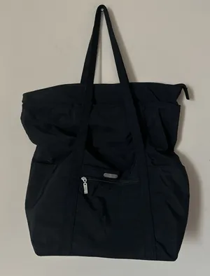 Baggallini Black Nylon Multi-Pocket Tote Bag / Travel Carryall Shoulder Bag thumbnail 1