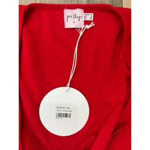 Princess Polly Agnetha Mini Dress Red Wrap Ruffle Long Sleeve NWT Size 8 thumbnail 3
