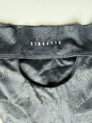 Anthropologie All Fenix‎ Snake Print Sports Bra Size Small Gray Black Athletic thumbnail 7