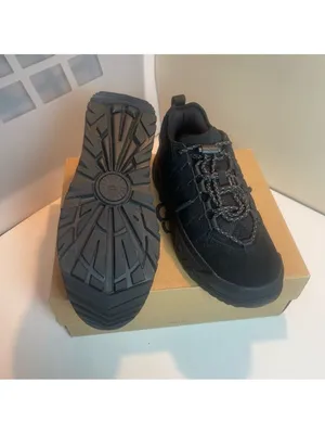 UGG CapTrail Low sneakers in black suede waterproof unisex grunge goth hiking 7 thumbnail 2