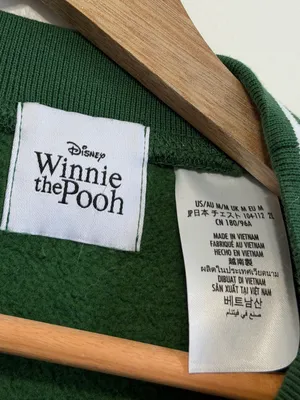 Disney Parks Winnie the Pooh Pullover Sweatshirt Green Size Medium Adult thumbnail 3