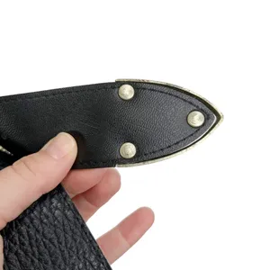 Black Pebbled Faux Leather Square Silver Vine Pattern Buckle Belt thumbnail 5