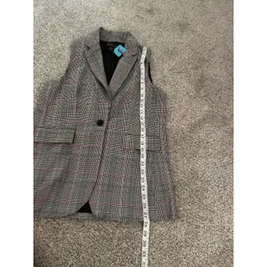 NWT Rachel Zoe Vest Size Small White Black Red Houndstooth S‎ thumbnail 5