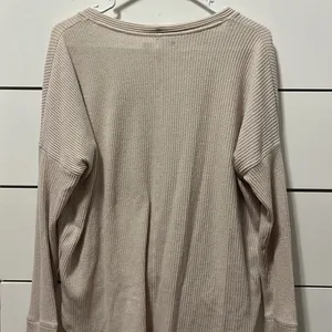 Abercrombie Cream Button Down Sweater thumbnail 3