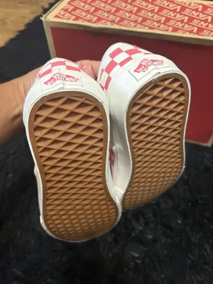 VANS off the wall checkerboard pink slip on shoes sneakers women’s 8 new thumbnail 4