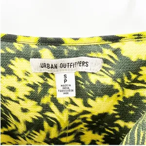 NEW Urban Outfitters‎ Camille Floral Pleated Mini Dress Women's Size S 90s thumbnail 5