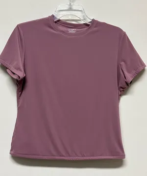 NWOT PUMIEY Crop Short-Sleeve Performance Top in Ormosia Size 2XL thumbnail 1