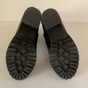 Express Faux Fur Trimmed Black Chunky Heeled Combat Platform Boots Sz 7 thumbnail 8