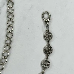 Skinny Dime Silver Tone Belly Body Metal Chain Link Belt OS One Size thumbnail 4