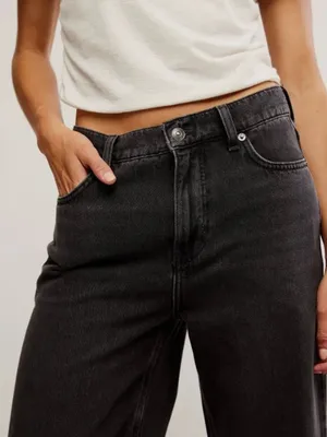 FREE PEOPLE NWT We The Free Stride Straight 'n Wide Jeans / Miles To Go thumbnail 6