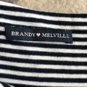 BRANDY MELVILLE | Nautical Stripe Raw Hem Crop Top thumbnail 6