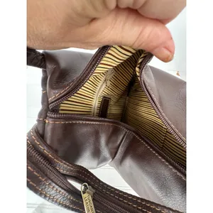 Tuscany Leather Backpack Purse Women OS Brown Leather Handmade Italy Sling Zip thumbnail 13