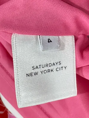 Saturdays NYC SOHO Floral Pink Mini Dress Women’s 4 thumbnail 3